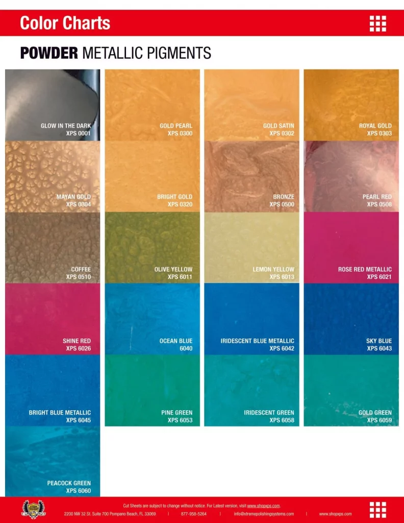 Metallic Powder Epoxy Pigments Xtreme Polishing Systems 28913120706583 1276X